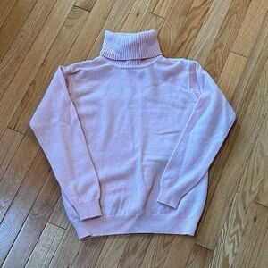 Woolovers Pink Turtleneck Sweater